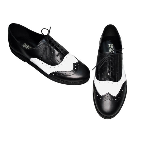 Sapato Oxford Clássico Preto e Branco