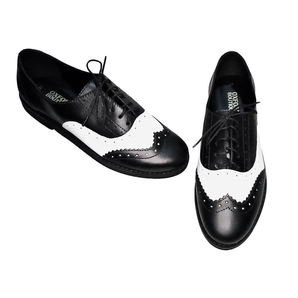 Sapato Feminino Oxford Branco com Salto