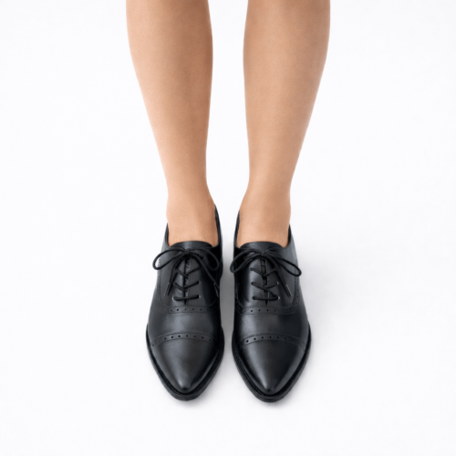 Sapato Oxford Bico Fino Feminino