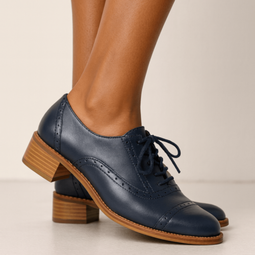 Oxford Linha Reta Azul-marinho