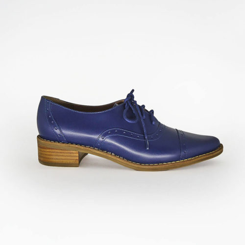 Sapato Oxford Feminino Azul-marinho