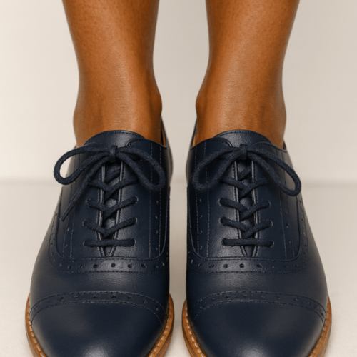 Oxford Linha Reta Azul-marinho