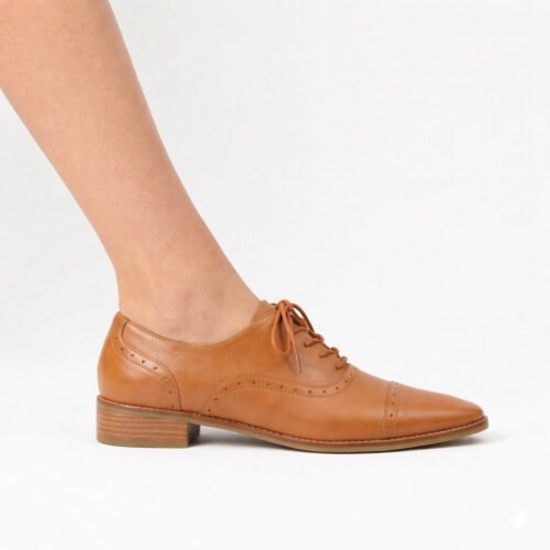 Sapato Oxford Bico Fino Pinhão (Pronta-entrega)