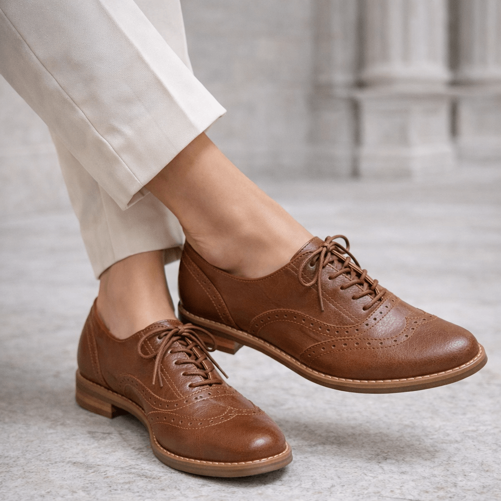 sapato oxford pinhão