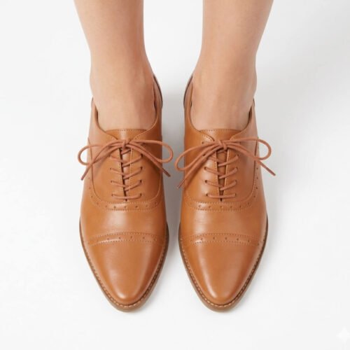 Sapato Oxford Bico Fino Pinhão (Pronta-entrega)