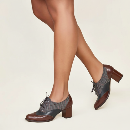 Sapato Oxford Xadrez